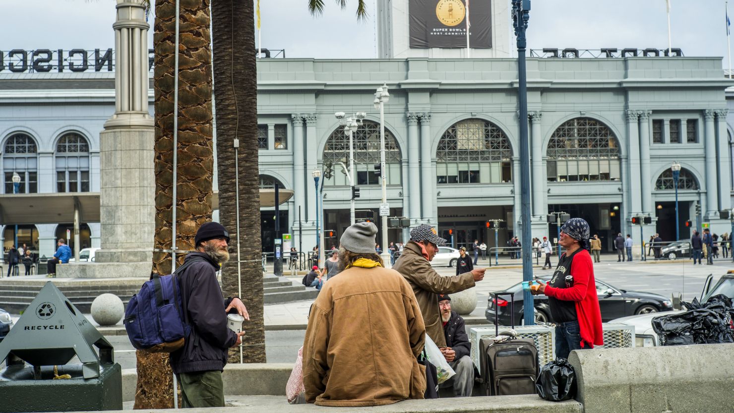 San Francisco has dispatched a team of social workers, cops and fire fighters to remove the homeless from the long-time encampment that will be the site of "Super Bowl City," a fan village that will feature concerts, interactive games and celebrity appearances. 