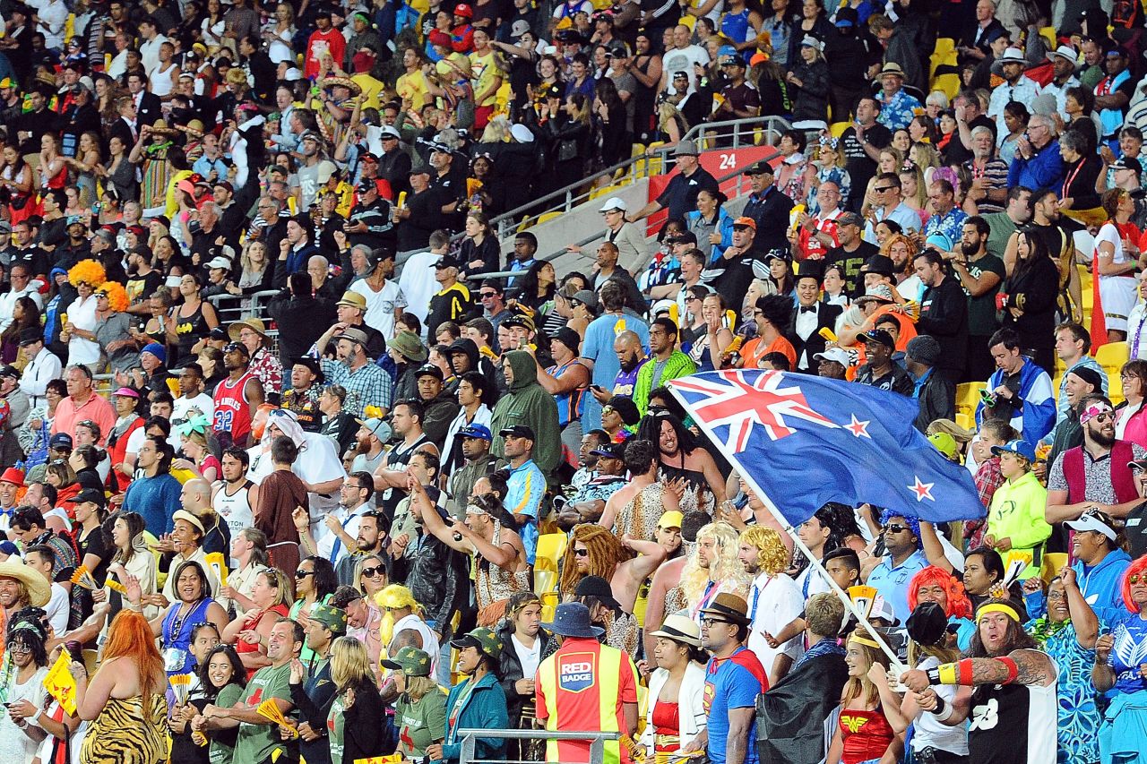About 30,000 fans turned up over the two days to cheer on the teams. While numbers were not close to filling the Westpac Stadium's capacity of 34,500, the crowd was its  usual colorful, creative, chaotic self. 
