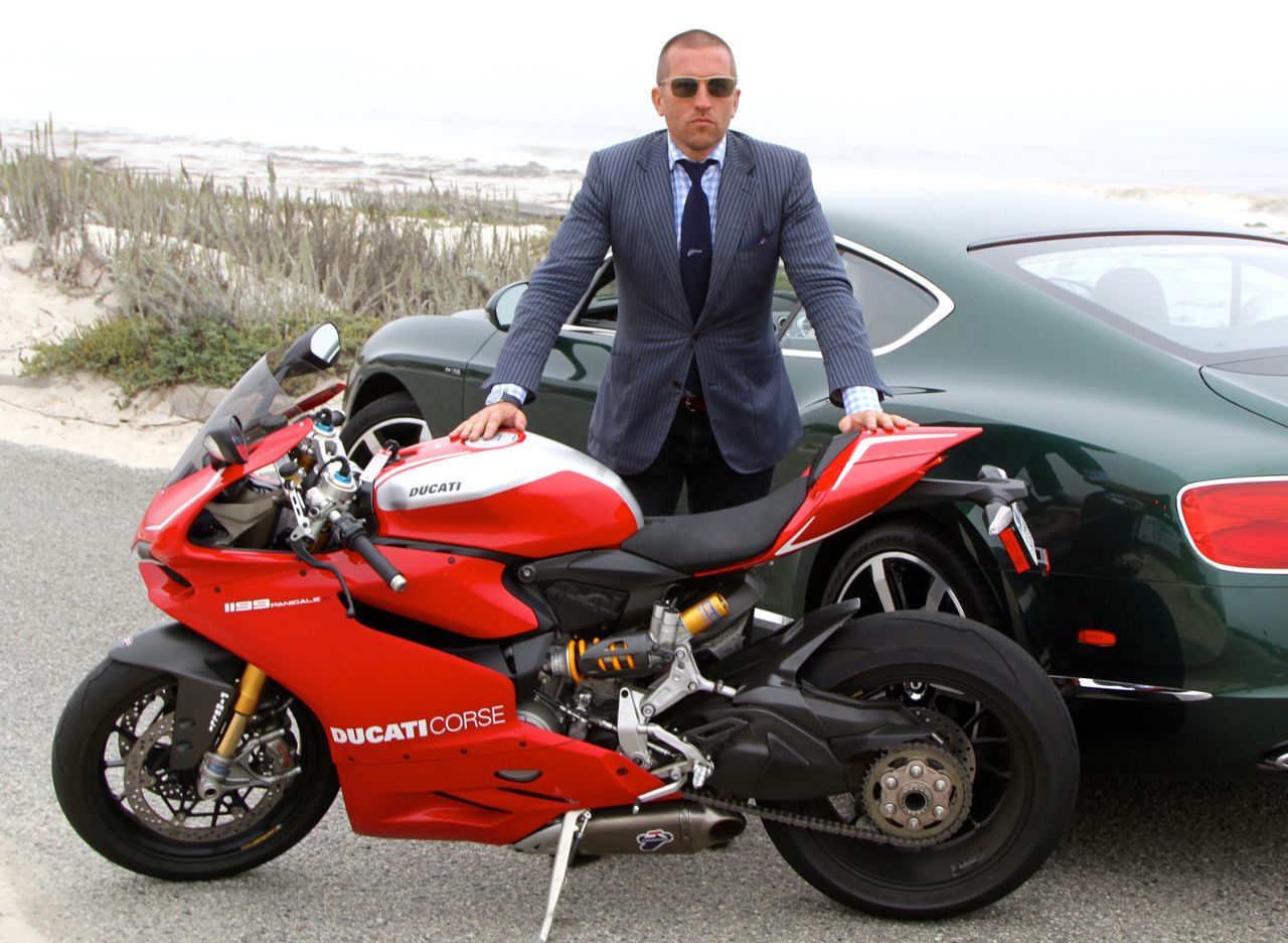 "There's always been a strong connection between style and bikes," Quinn says. "From Lawrence of Arabia and his Brough Superiors, through Steve McQueen and his Triumphs, and the Ace Café racers on their Tritons, to the <a href="http://www.gentlemansride.com/" target="_blank" target="_blank">Distinguished Gentleman's Ride</a> today. Sometimes even when you know it's wrong, it's just so right. 'Proper' some might even say. So suit up, start up and spin off."
