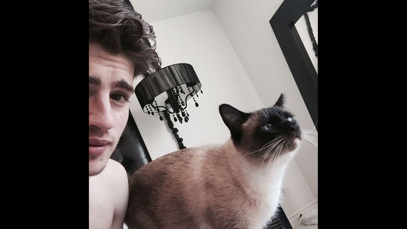 "Morning from us," <a href="https://www.instagram.com/p/BBDO5JJOLUq/" target="_blank" target="_blank">actor Gregg Sulkin said on Instagram</a> on Wednesday, January 27. He added the hashtag "#becomingAcatManRealQuick."