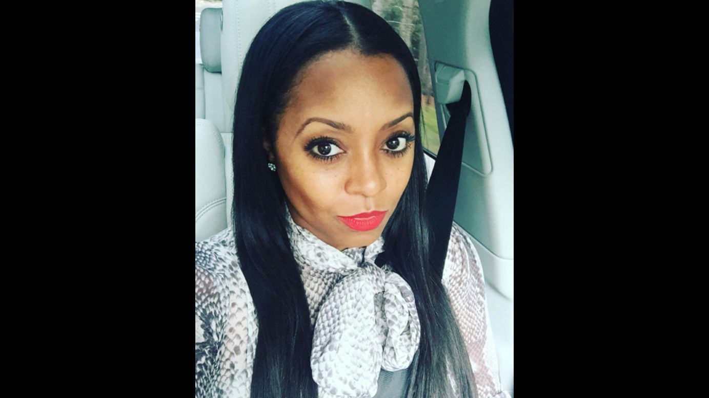 Actress Keshia Knight Pulliam <a href="https://www.instagram.com/p/BBDFw_-Srvh/" target="_blank" target="_blank">takes a selfie</a> before speaking about school choice at the Georgia State Capitol on Wednesday, January 27.