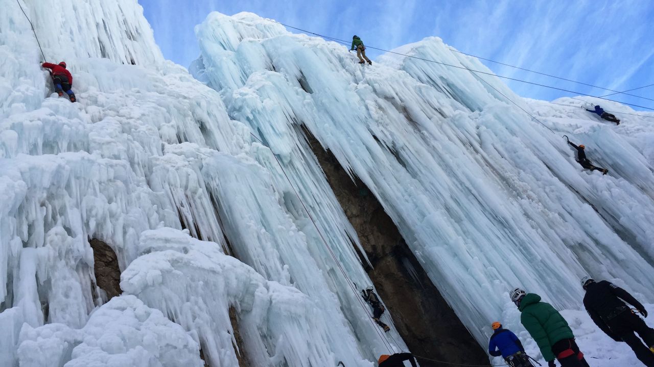 Slippery slope: Ice climbing is risky but popular.
