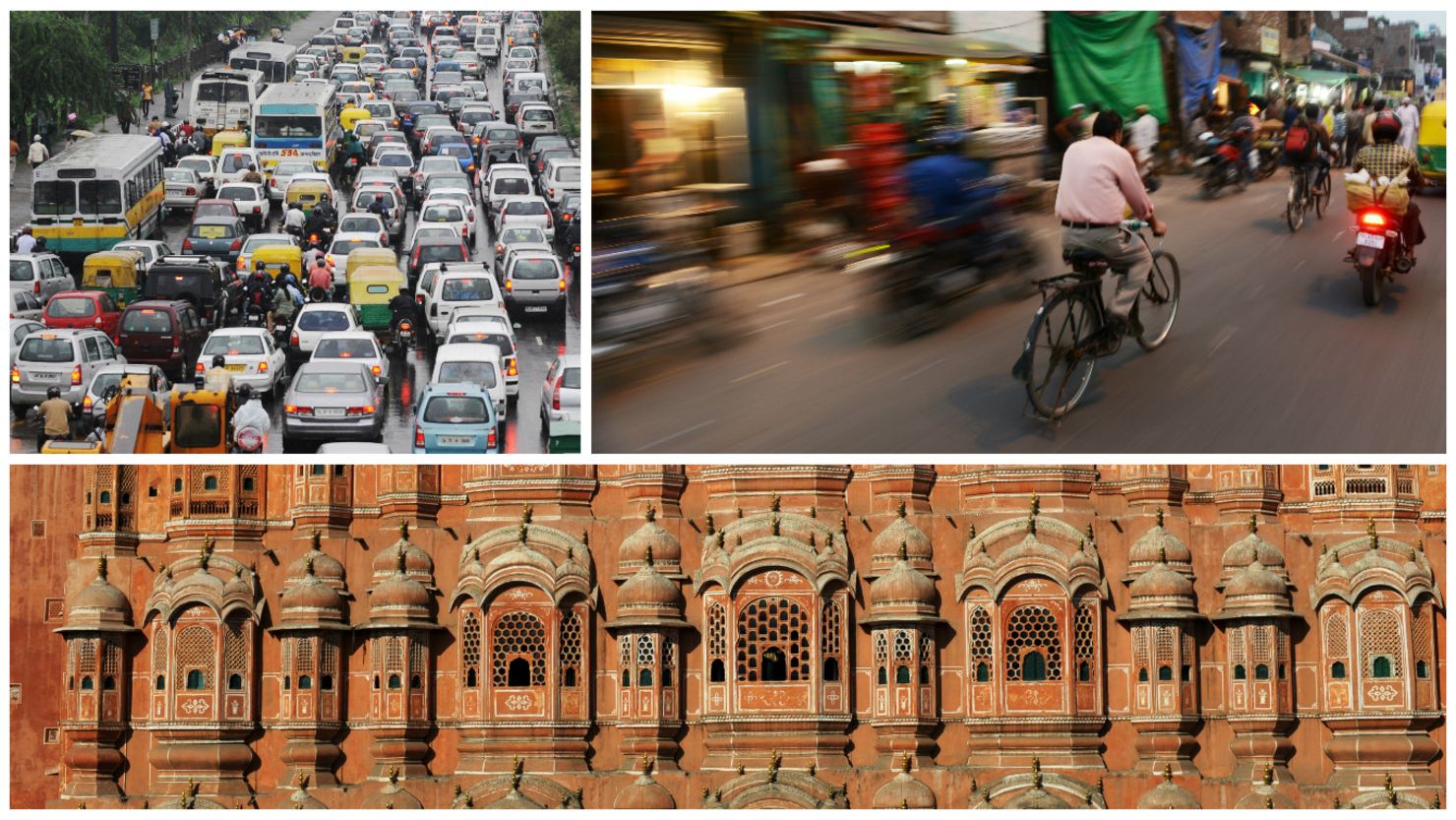 Indian city collage