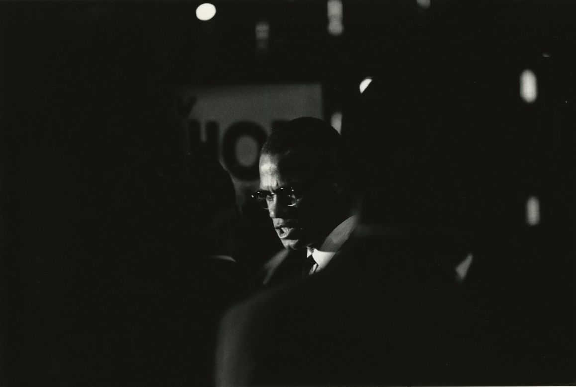 Draper captured this portrait of Malcolm X in 1964 -- the year before the civil rights activist was assassinated. Malcolm X spoke of seeking racial equality "by any means necessary," while Draper regarded his own photography as an "engaged resistance" against bigotry.