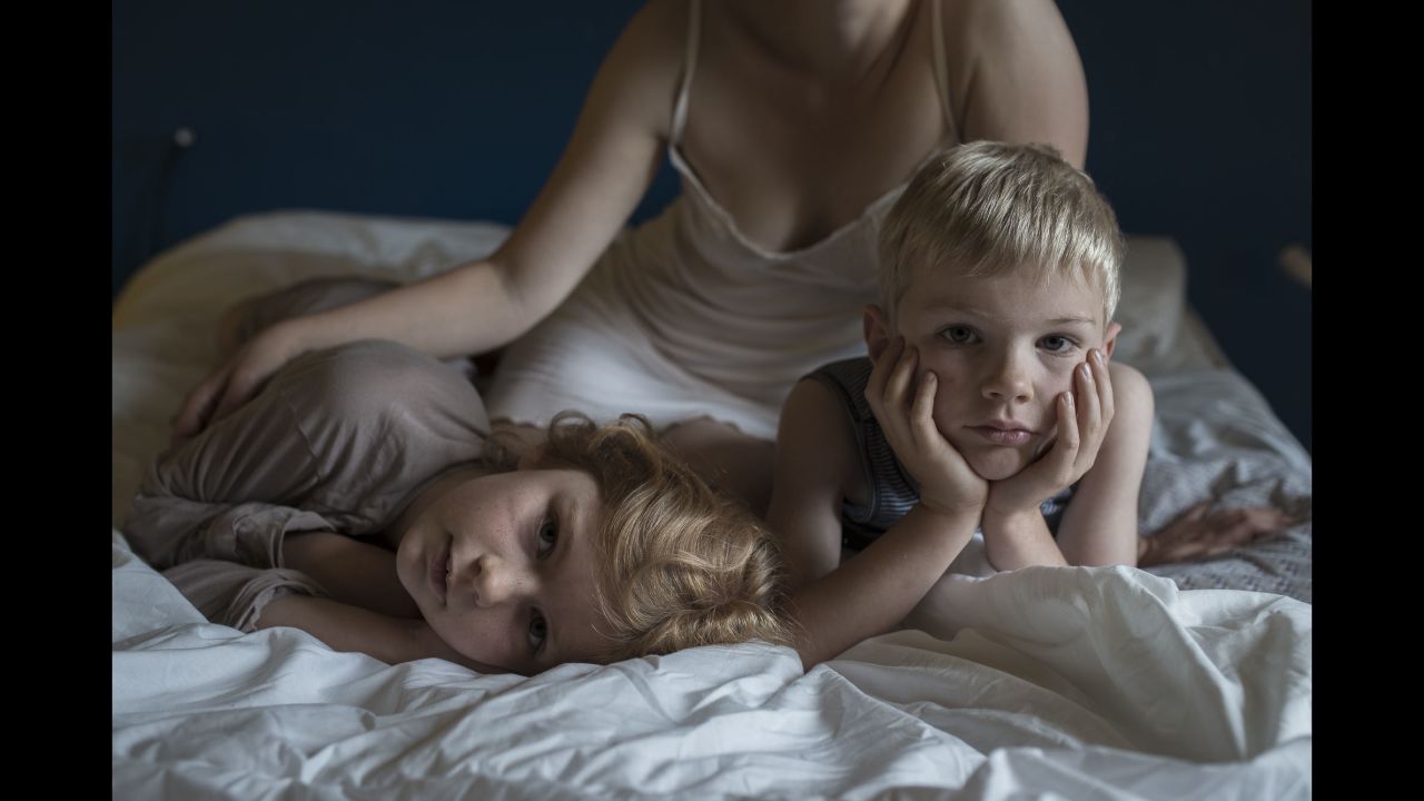 Laurence is divorced and shares custody of her children Noemie and Antoine.