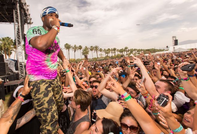 A$AP FERG performs at 2014's Coachella Valley Music & Arts Festival at the Empire Polo Club in Indio, California.