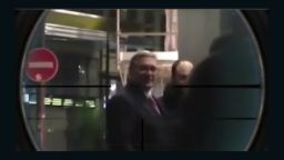 Vladimir Putin critic Mikhail Kasyanov is seen in a sniper's cross-hairs in a video posted on Chechen leader Ramzan Kadyrov's Instagram account.