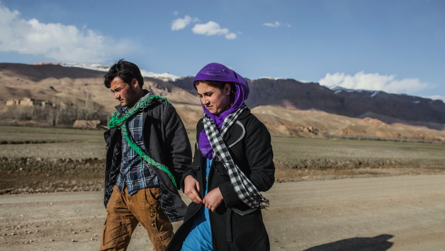 Ali and bride Zakia are shown in Afghanistan's Hindu Kush region in April 2014. Journalist Rod Nordland says their image is iconic for some Afghans.