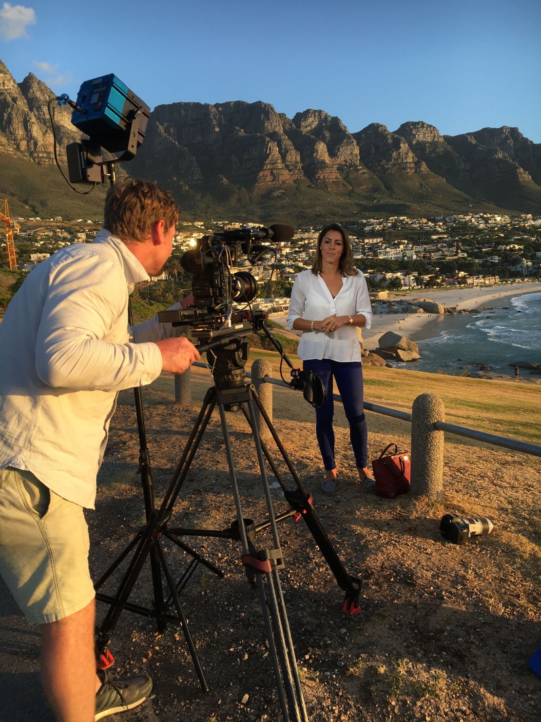 Aly Vance on location in Cape Town, South Africa for February's Winning Post show.