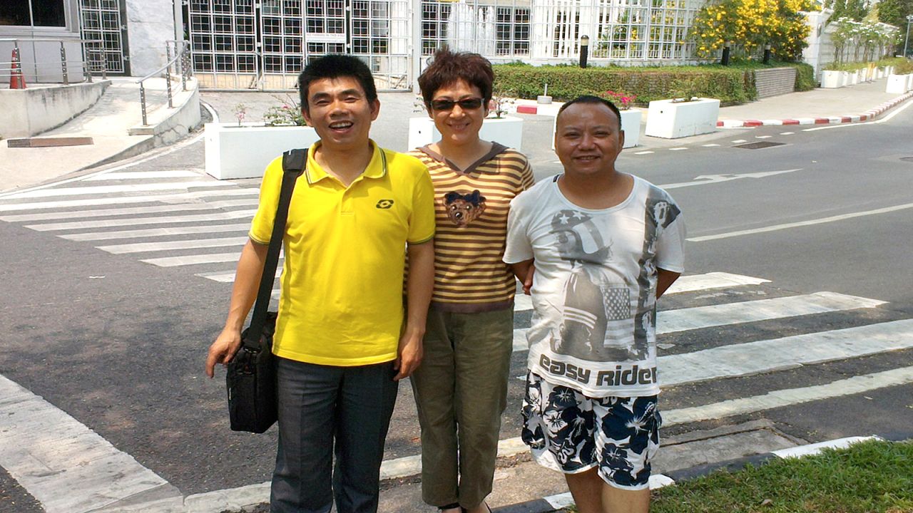 A political cartoonist and leader in the Chinese dissident community in Thailand, Jiang Yefei, right, was arrested alongside Dong Guangping in Bangkok and sent to China. Amnesty International says he fled China after being detained and tortured because of his criticism of the government's response to the 2008 Sichuan earthquake. He appeared imprisoned on Chinese state television in November, asking for "lenient treatment." 
