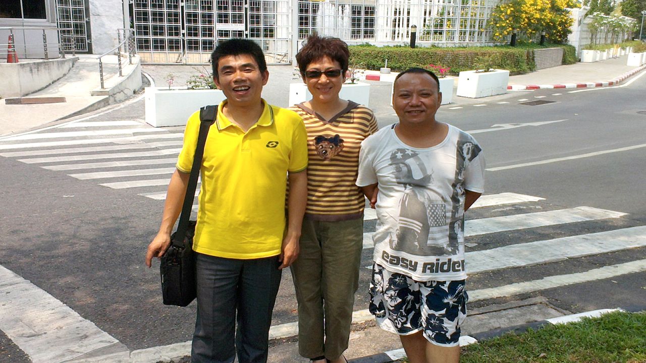 A political cartoonist and leader in the Chinese dissident community in Thailand, Jiang Yefei, right, was arrested alongside Dong Guangping in Bangkok and sent to China. Amnesty International says he fled China after being detained and tortured because of his criticism of the government's response to the 2008 Sichuan earthquake. He appeared imprisoned on Chinese state television in November, asking for "lenient treatment."