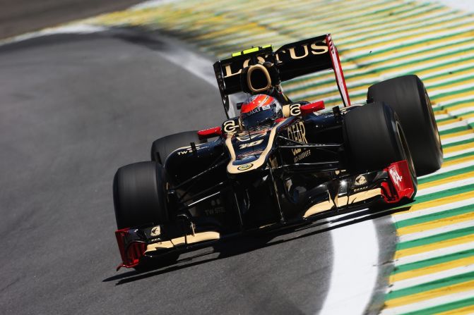 Rookie Palmer replaces Romain Grosjean, pictured driving for Lotus in 2012. The Frenchman has joined the new U.S. Haas F1 team.