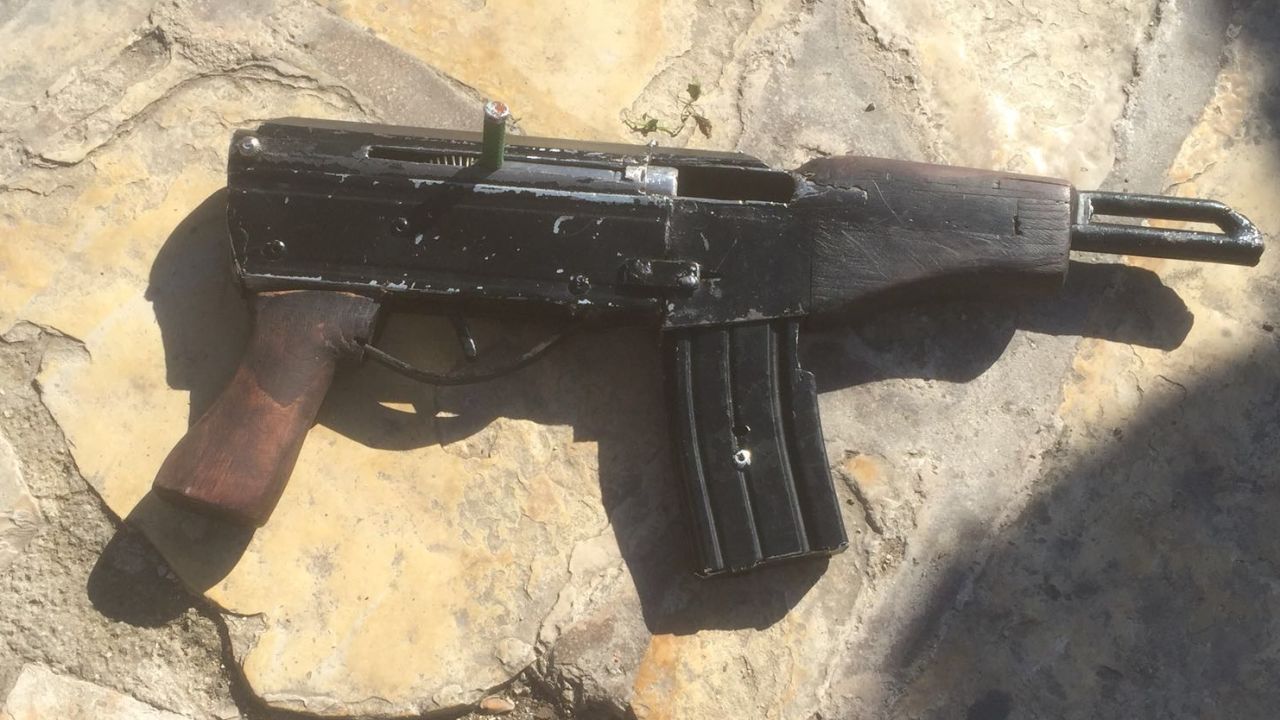 One of the weapons carried by the attackers.