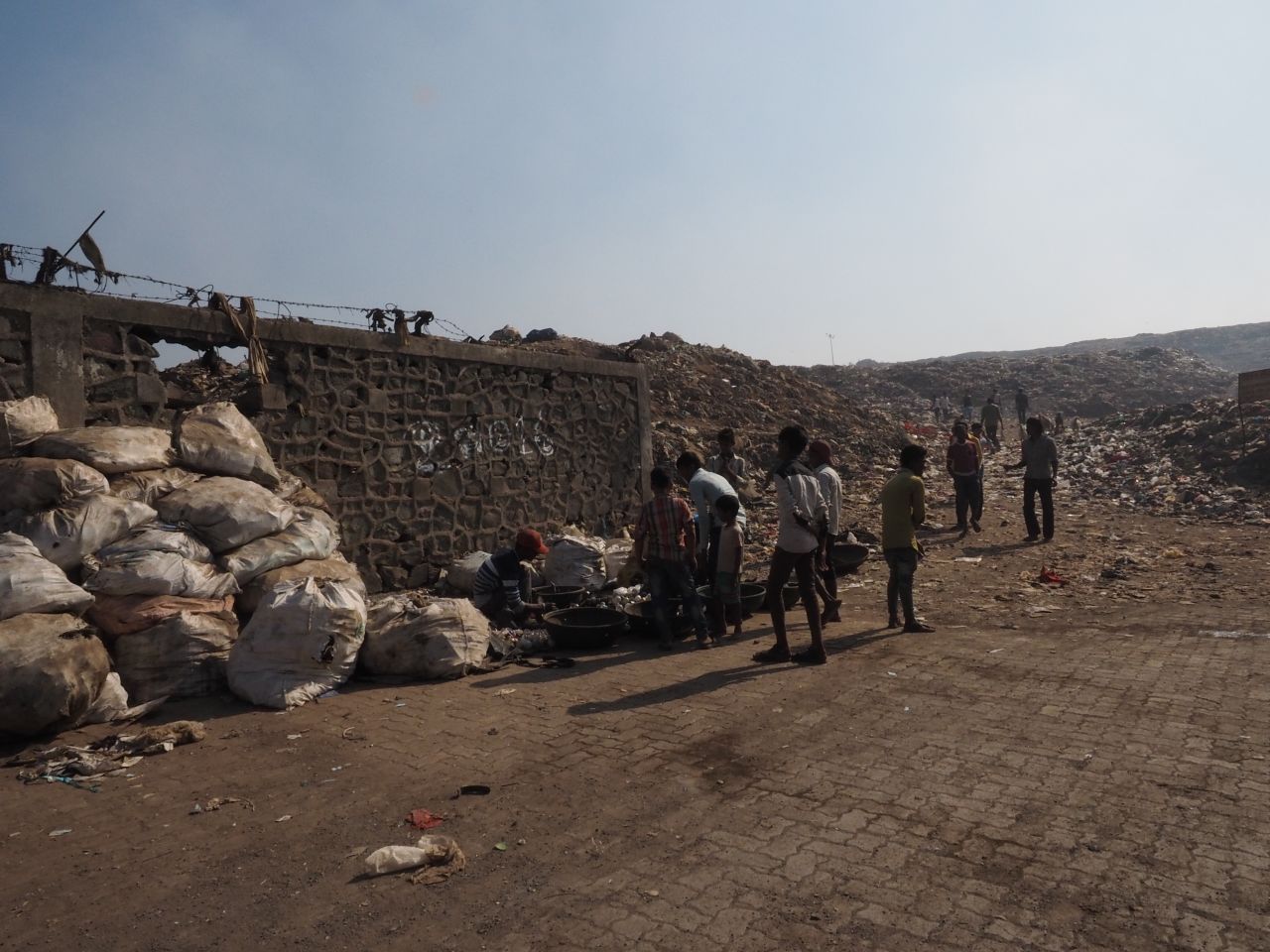 The dump is surrounded on three sides by slums -- which critics say is the reason the government won't make any effort to provide basic services. 