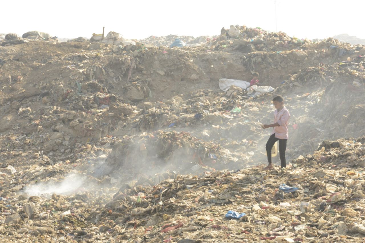The dump is home to thousands of scavengers, says one man who makes his living from the giant trash heap.