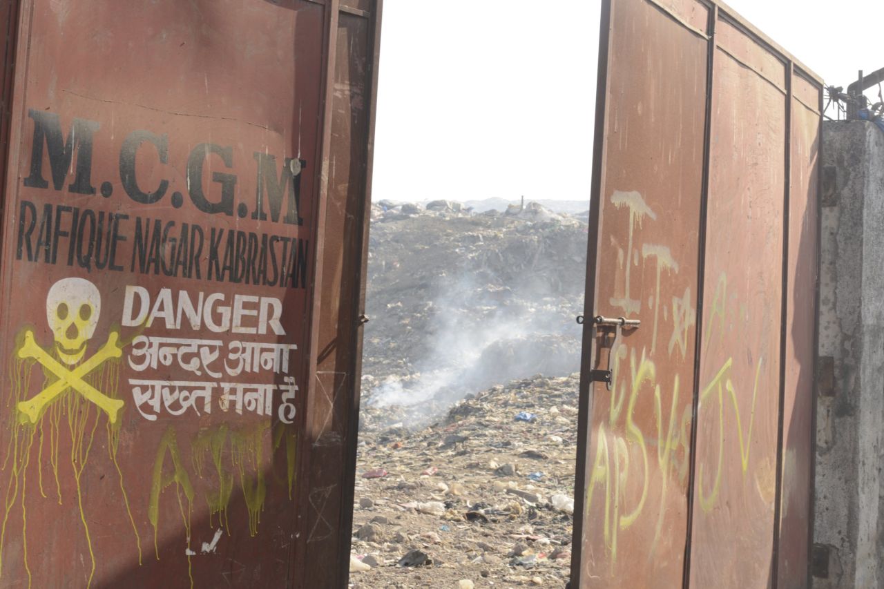The Deonar dump is one of the world's largest, and in January suffered a huge blaze which blacked out the sky.