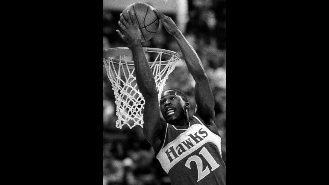 <strong>Dominique Wilkins (1985):</strong> "The Human Highlight Film" was impressive in 1984, finishing in third place. But he got the better of Erving and Nance this time around, flashing a variety of powerful dunks that included windmills, reverses and 360 spins. In the finals, Wilkins defeated a league rookie named Michael Jordan. The two would duel again in 1988.