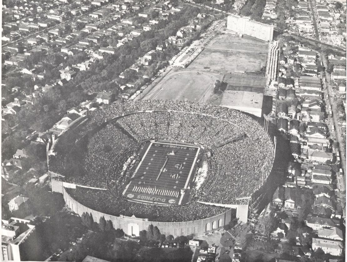 Tulane Stadium in 1972, where the coldest Super Bowl was played at a frigid ... 39 degrees.