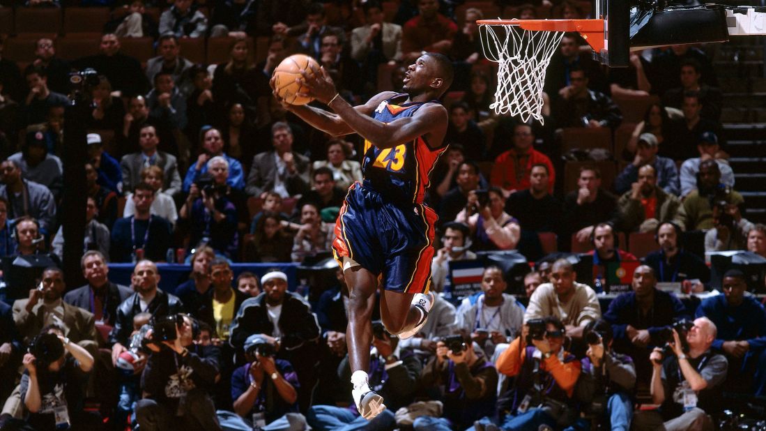 <strong>Jason Richardson (2002):</strong> The NBA adopted a tournament format this time around. Richardson defeated Mason, the defending champion, in the semifinals before dispatching Gerald Wallace in the final. Richardson's performance included a 360 windmill and a reverse dunk he caught off the bounce.