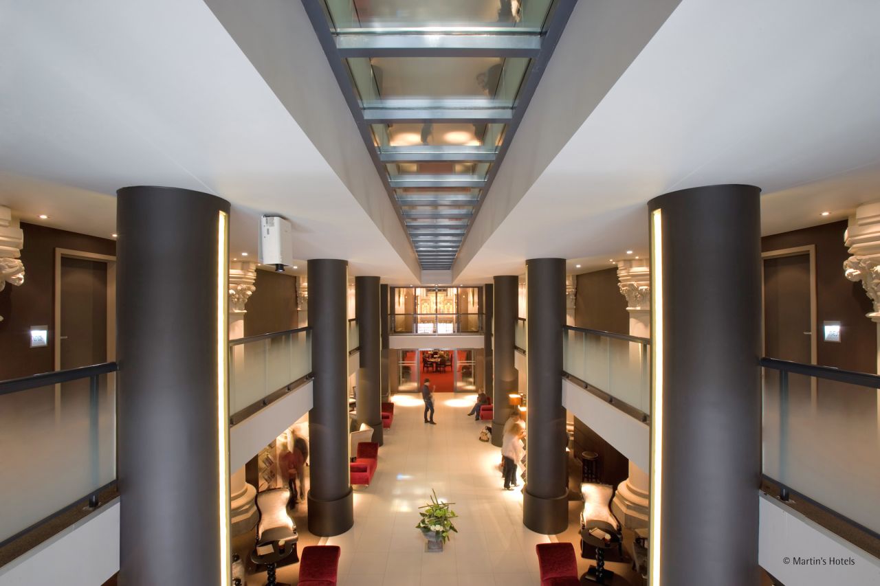 Halfway between Antwerp and Brussels in the historic town of Mechelen, Martin's Patershof Hotel sits in a neo-Gothic style church constructed in the 18th century.