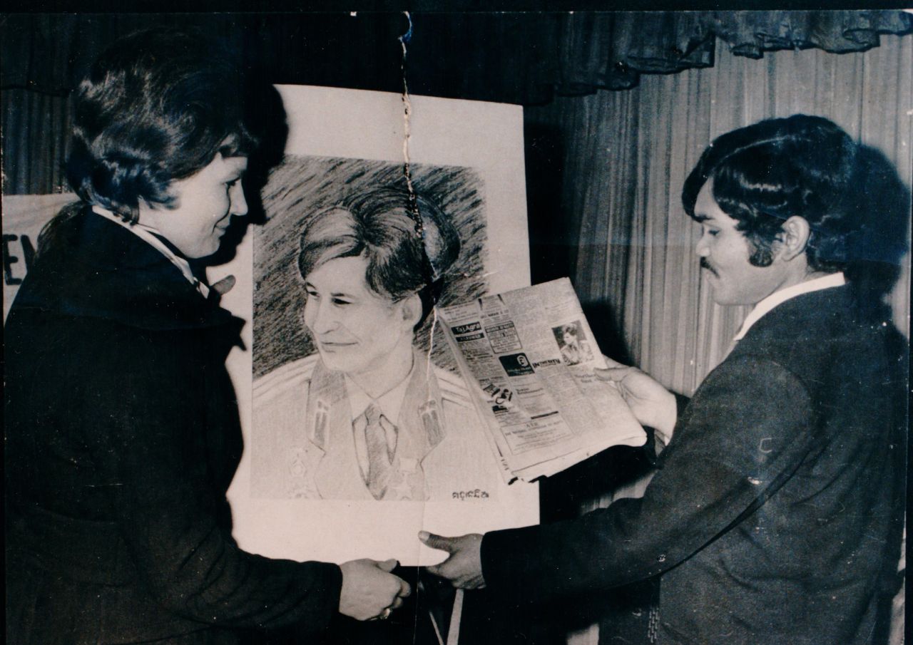 Mahanandia's portrait of Soviet astronaut Valentina Tereshkova had launched his illustrious career painting Delhi's politicians.