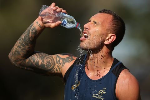 Quade Cooper is hoping to win a place in Australia's sevens team for the 2016 Rio Olympics. 
