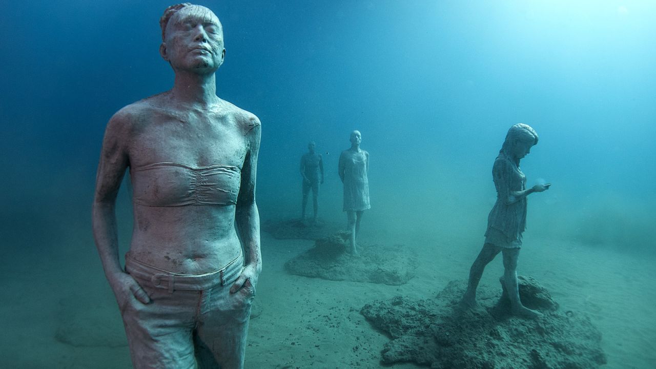 DeCaires Taylor has supplied similar sculpture installations at underwater museums in the Bahamas, Mexico and the Antilles. 