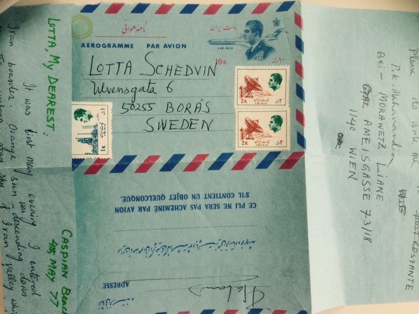 In their year of separation before Mahanandia reached Sweden, the young couple kept their romance burning through letters. During his four month bicycle journey, Von Schedvin had to communicate with him via "Poste Restante" -- an old system of writing letters to a post office for collection.