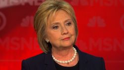 Hillary Clinton MSNBC debate 0204 01
