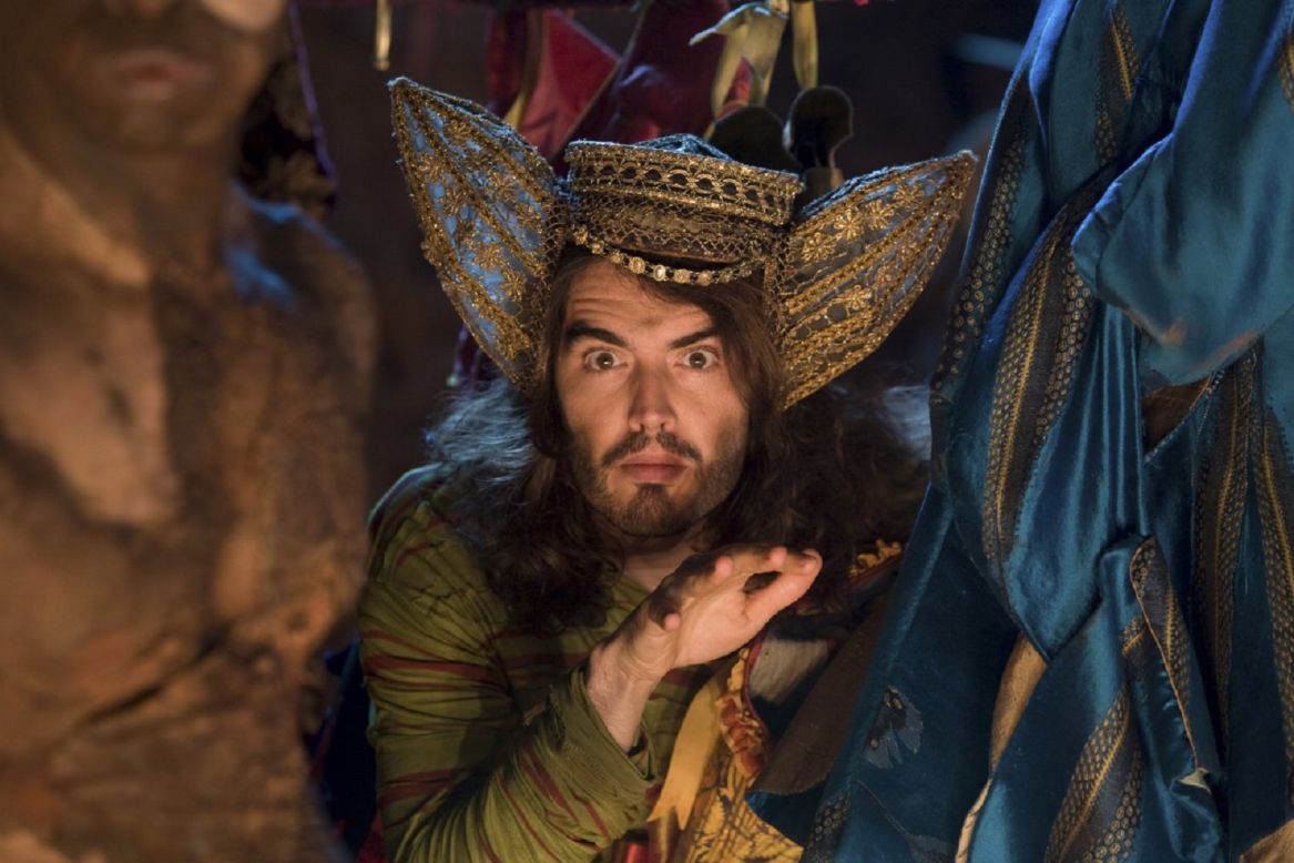 Directed by Julie Taymor, 2010's version of Shakespeare's "The Tempest" cast Helen Mirren as Prospero, with Powell dressing Russel Brand as fool Trinculo.