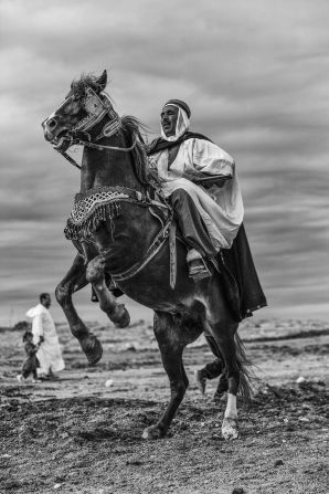 "My greatest happiness would be to show these photos around the world and discover our equestrian traditions," Rahmani says. 