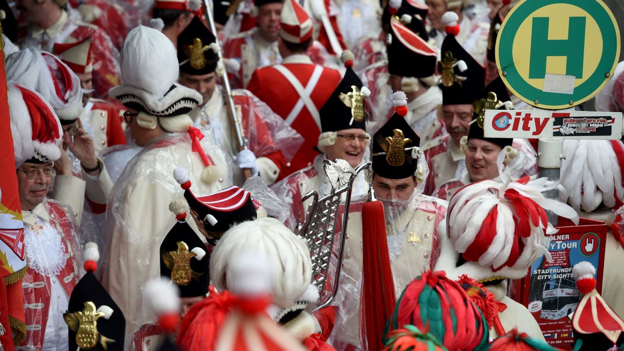 Cologne carnival revellers