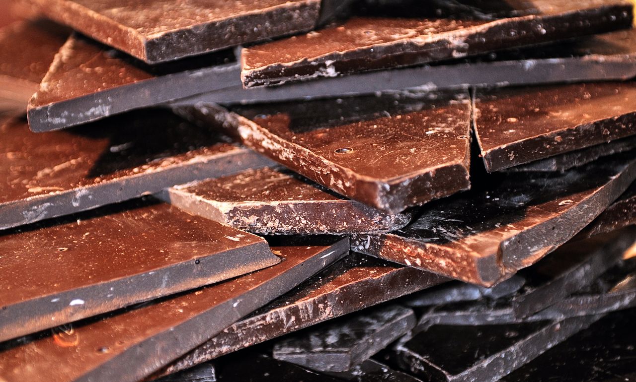 In certain chocolates, palm oil is used to help create a smooth and shiny appearance and keep it from melting.