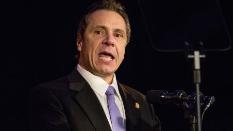 New York Gov. Andrew Cuomo at a rally earlier this year.