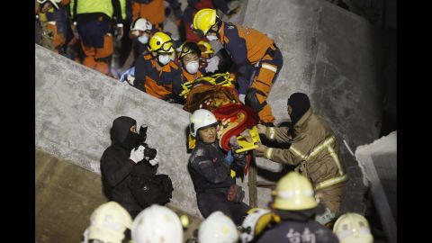 A woman is rescued in Tainan.
