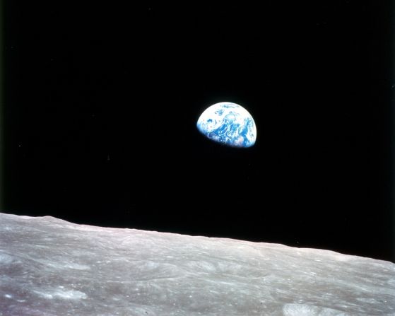 "On Apollo 8, William Anders took this photograph of the earth called 'Earthrise,' and it changed people's outlook. <br /><br />"Instead of thinking they were going to live in the cosmos, they stop and think that is the blue planet. It's fragile, it's vulnerable. We've got to look after it, we're all in this together. You get this oneness. So that has been called the most important photograph of the 20th century." 