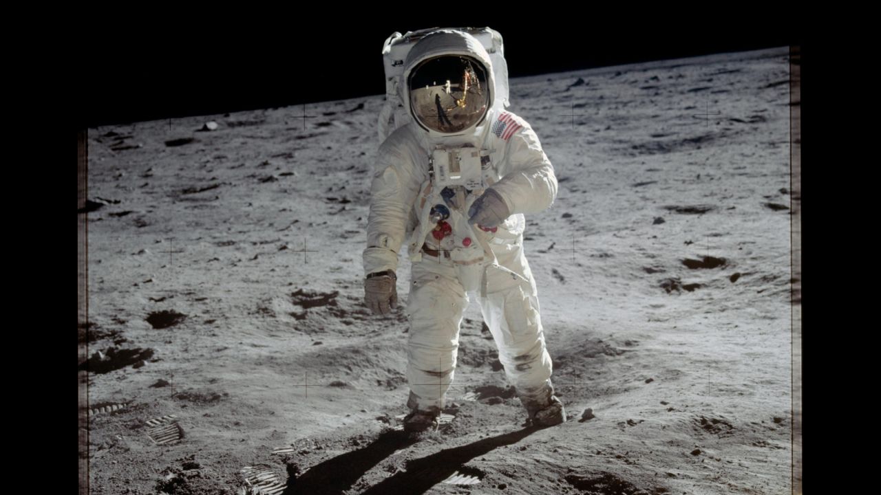 Aldrin was lunar module pilot and the second man to walk on the moon. On each lunar landing mission, one crew member stayed in orbit in the command module. On this mission that was Collins.