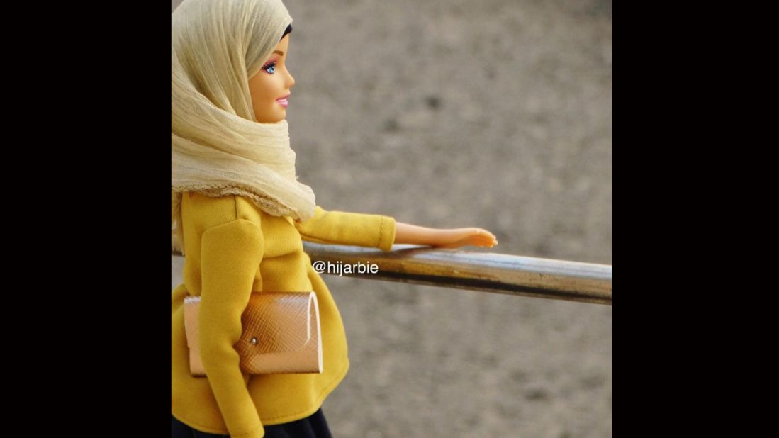 After seeing the <a href="https://www.instagram.com/barbiestyle/" target="_blank" target="_blank">Barbie Style Instagram account</a>, Adam started dressing her dolls modestly in colourful headscarves, robe-like dresses called abayas, peplum blouses and flowing maxi-skirts.