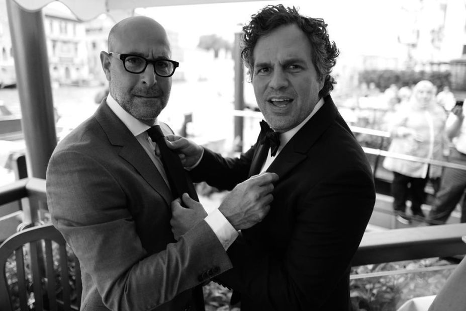 <a href="https://www.instagram.com/p/7LX5eRm5Pj/?taken-by=gregwilliamsphotography" target="_blank" target="_blank">Stanley Tucci and Mark Ruffalo </a>at the Gritti Palace on the Grand Canal in Venice before attending the screening of Tom McCarthy's <em>Spotlight</em> at the Venice Film Festival. 