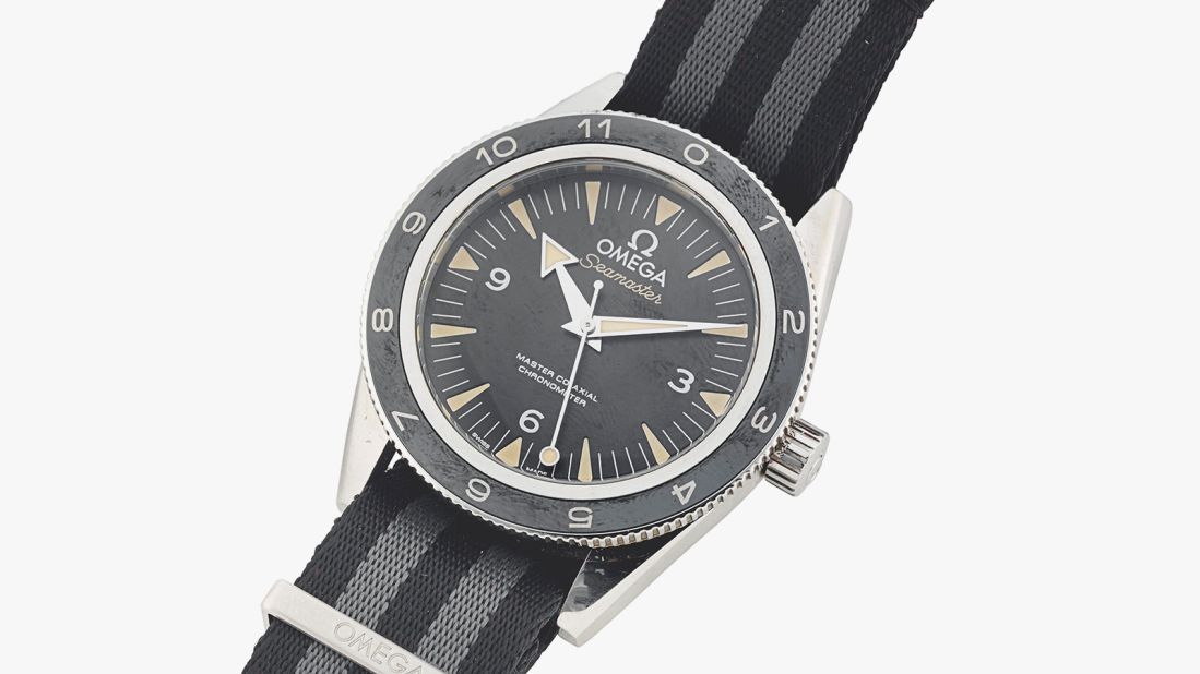 In the film, Bond's watch of choice is an Omega Seamaster 300. It was expected to sell for $29,000, but realized $131,800. 