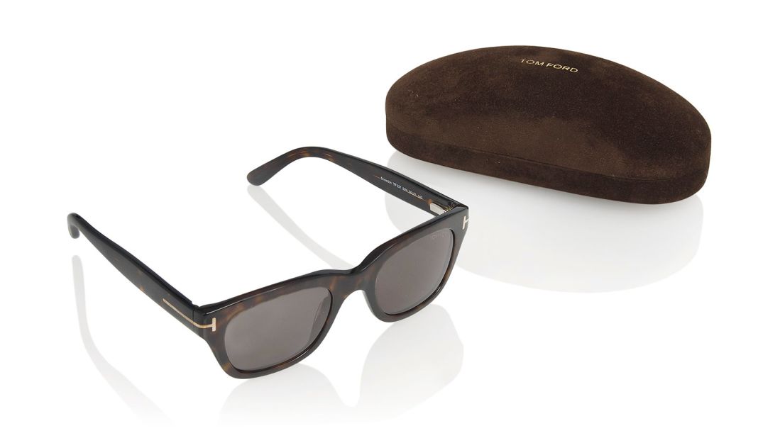 The 'Snowdon' sunglasses by Tom Ford are expected to fetch  $8,700. 