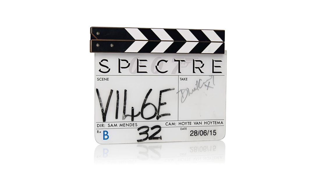 A clapper board from the film, signed by Daniel Craig, could raise $4,000 for charity. It is still available via the <a href="https://onlineonly.christies.com/s/james-bond-spectre-the-online-sale/lots/217" target="_blank" target="_blank">online auction</a>. 