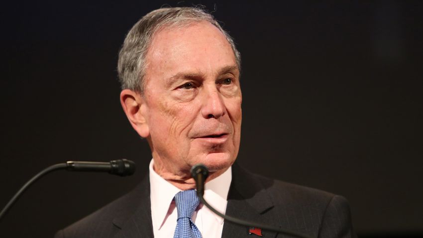 Former Mayor of New York City, Michael Bloomberg, speaks at the "Not One More" Event at Urban Zen on February 10, 2015 in New York City.