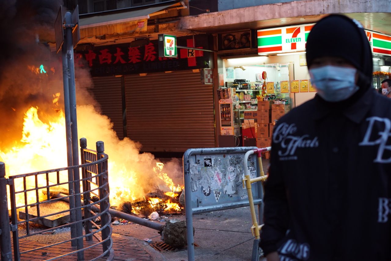 Lunar New Year celebrations in the city turned chaotic as protesters and police clashed over a street market selling fishballs and other local street food. Protests sparked by government officials attempting to clear street food vendors spilled over into Tuesday morning local time.  
