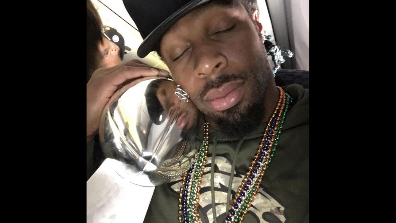 David Bruton Jr., a safety with the Denver Broncos, takes a selfie with the Vince Lombardi Trophy after the Broncos won <a href="http://www.cnn.com/2016/02/07/us/gallery/super-bowl-50-photos/index.html" target="_blank">Super Bowl 50</a> on Sunday, February 7. "Decided to sleep with the trophy a little bit on the plane!!" <a href="https://www.instagram.com/p/BBiuEHuvKZ1/" target="_blank" target="_blank">he said on Instagram.</a>