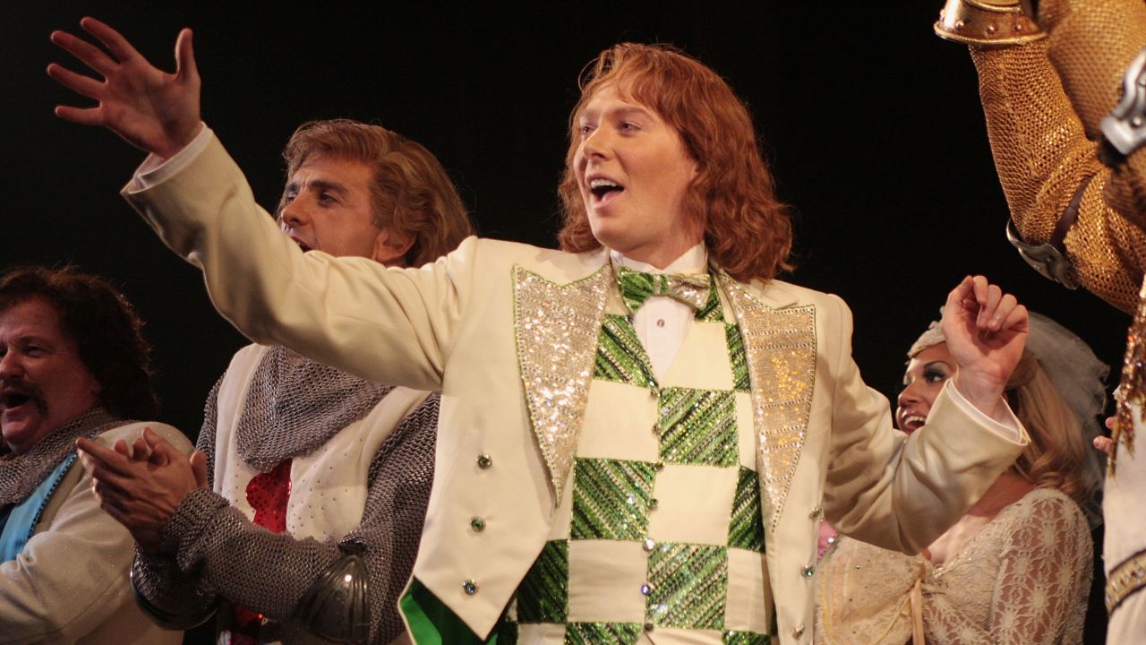 Monty Python on Broadway? Eric Idle got the blessing of his cohorts to turn "Monty Python and the Holy Grail" into a musical, and the result won three Tonys, including best musical, in 2005. It ran for more than 1,500 performances and has toured all over the world. At one point, Clay Aiken, pictured, joined the cast as Sir Robin.