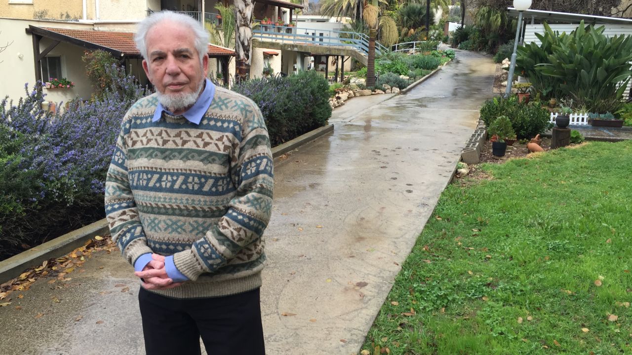 Albert Ely, 79, has been a kibbutznik for almost 60 years. In 1963, he was in charge of the American and French volunteers -- a group that would have included Bernie Sanders.