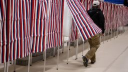 Voters cast their ballots at Merrimack High School on primary day, February 9, 2016, in Merrimack, New Hampshire. Tuesday is the 100th anniversary of the New Hampshire primary, the 'First in the Nation' test for presidential candidates from both parties.