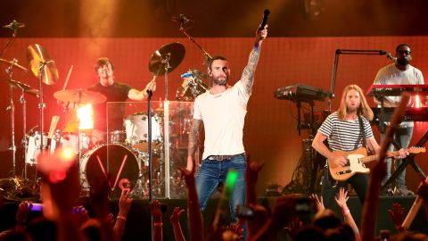 Matt Flynn, Adam Levine, James Valentine and PJ Morton of Maroon 5 perform onstage during CBS RADIOs third annual We Can Survive, presented by Chrysler, at the Hollywood Bowl on October 24, 2015 in Hollywood, California. 
