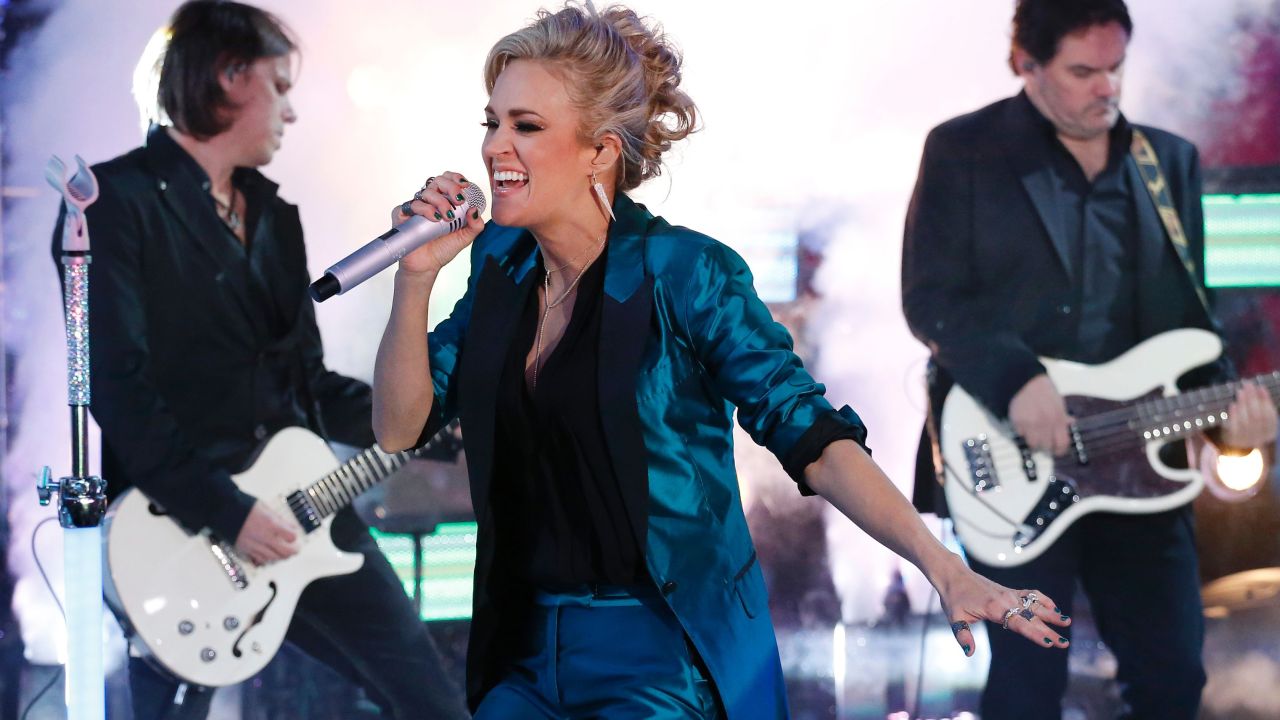 <strong>Carrie Underwood</strong> first became known to audiences with her 2005 win on "American Idol." In 2007, the Oklahoma country singer won best new artist at the Grammys, one of many awards she has on her shelf. Her more recent hits include "Blown Away" and "Two Black Cadillacs." She's also done some acting, starring as Maria von Trapp in NBC's live version of "The Sound of Music."